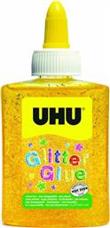 UHU Glitter Glue Χρυσόκολλα 90ml Κίτρινο από το Moustakas Toys