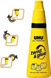 UHU Υγρή Κόλλα Twist & Glue Μεσαίου Μεγέθους Γενικής Χρήσης 90ml από το Moustakas Toys