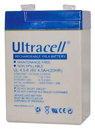 Ultracell UL4.5-6 Μπαταρία UPS με Χωρητικότητα 4.5Ah και Τάση 6V από το e-shop