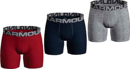 Under Armour Ανδρικά Boxer 3 Pack Μπλε / Γκρι / Κόκκινο