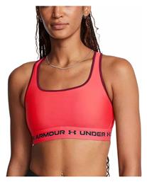 Under Armour Armour Mid Crossback Γυναικείο Μπουστάκι Racer Red, Cardinal, Black από το E-tennis