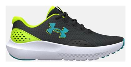 Under Armour Αθλητικά Παιδικά Παπούτσια Running Surge 4 με Κορδόνια Μαύρα από το Outletcenter