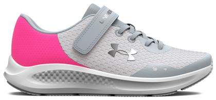 Under Armour Αθλητικά Παιδικά Παπούτσια Running UA JR G PS Pursuit 3 AC με Σκρατς Γκρι