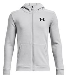 Under Armour Αθλητική Παιδική Ζακέτα Φούτερ Fleece με Κουκούλα Γκρι από το Z-mall