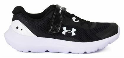 Under Armour BPS Surge Αθλητικά Παιδικά Παπούτσια Running με Σκρατς Μαύρα