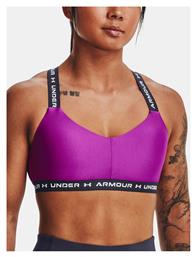 Under Armour Crossback Γυναικείο Αθλητικό Μπουστάκι Μωβ με Επένδυση