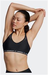 Under Armour Crossback Low Bra Γυναικείο Μπουστάκι Μαύρο