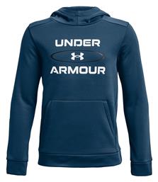 Under Armour Fleece Παιδικό Φούτερ με Κουκούλα και Τσέπες Μπλε Graphic HD από το Z-mall