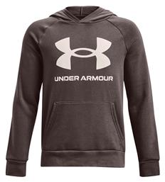 Under Armour Fleece Παιδικό Φούτερ με Κουκούλα και Τσέπες Γκρι Rival από το Z-mall