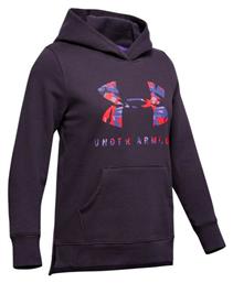 Under Armour Fleece Παιδικό Φούτερ με Κουκούλα και Τσέπες Μαύρο Rival από το Z-mall