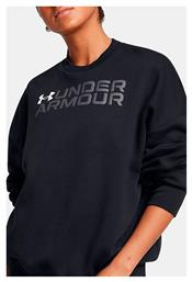 Under Armour Γυναικεία Μπλούζα Βαμβακερή Μακρυμάνικη Μαύρο