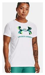 Under Armour Γυναικείο Αθλητικό T-shirt Fast Drying Λευκό