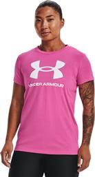 Under Armour Γυναικείο Αθλητικό T-shirt Φούξια από το Cosmos Sport