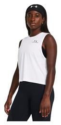 Under Armour Γυναικείο Καλοκαιρινό Crop Top Αμάνικο Λευκό από το Z-mall