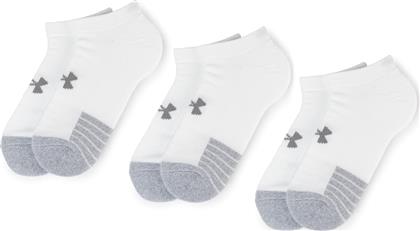 Under Armour Heatgear Αθλητικές Κάλτσες Λευκές 3 Ζεύγη από το Modivo