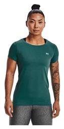 Under Armour HeatGear Γυναικείο Αθλητικό T-shirt Fast Drying Πράσινο