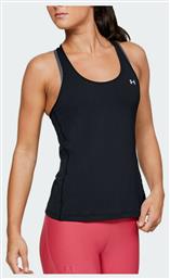 Under Armour HeatGear Racer Γυναικεία Αθλητική Βαμβακερή Μπλούζα Αμάνικη Μαύρη