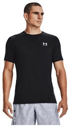 Under Armour Hg Αθλητικό Ανδρικό T-shirt Μαύρο με Λογότυπο