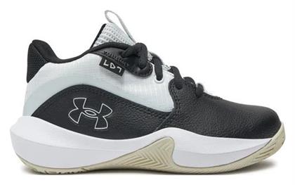 Under Armour Lockdown 7 Αθλητικά Παιδικά Παπούτσια Μπάσκετ με Κορδόνια Λευκά