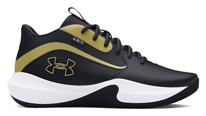 Under Armour Lockdown 7 Μπασκετικά Παπούτσια Μαύρα