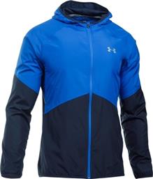 Under Armour Nobreaks Storm 1 Αθλητικό Ανδρικό Μπουφάν Αντιανεμικό για Άνοιξη Μπλε από το Z-mall