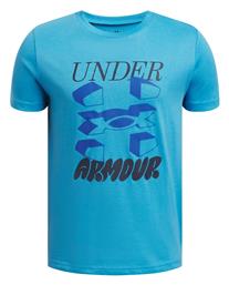 Under Armour Παιδική Μπλούζα Κοντομάνικη Γαλάζια