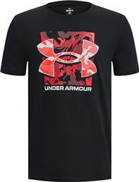 Under Armour Παιδικό T-shirt Κοντομάνικο ΜΑΥΡΟ από το E-tennis