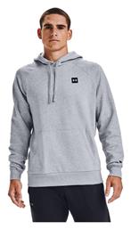 Under Armour Rival Ανδρικό Φούτερ με Κουκούλα και Τσέπες Heather Grey από το Siontis Athletics