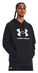 Under Armour RIVAL Ανδρικό Φούτερ με Κουκούλα Μαύρο από το Karakikes