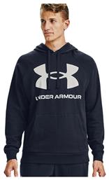 Under Armour Rival Big Φούτερ Navy με Κουκούλα από το Cosmossport