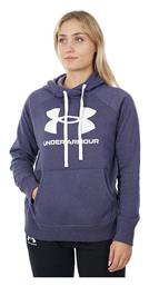 Under Armour Rival Μακρύ Γυναικείο Φούτερ με Κουκούλα Μωβ από το Z-mall