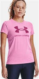 Under Armour Sportstyle Graphic Αθλητικό Γυναικείο T-shirt Φούξια με Στάμπα από το Delikaris-sport