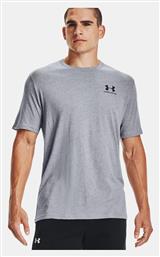 Under Armour Sportstyle Left Chest T-shirt Γκρι από το Modivo