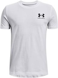Under Armour Sportstyle Παιδικό T-shirt Λευκό