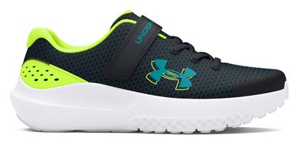 Under Armour Surge 4 Αθλητικά Παιδικά Παπούτσια Running με Σκρατς Μαύρα