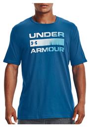 Under Armour Team Issue Αθλητικό Ανδρικό T-shirt Μπλε με Λογότυπο