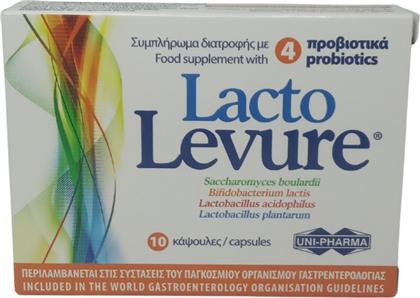 Uni-Pharma Lacto Levure Προβιοτικά 10 κάψουλες από το Pharm24