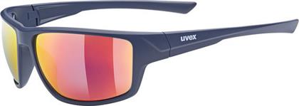 Uvex Sportstyle 230 Ανδρικά Γυαλιά Ηλίου με Μαύρο Κοκκάλινο Σκελετό και Μπλε Καθρέφτη Φακό S5320694416 από το Modivo