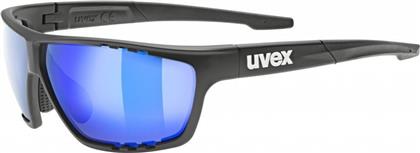 Uvex Sportstyle 706 Γυαλιά Ηλίου με Μαύρο Κοκκάλινο Σκελετό και Μπλε Φακό 5320062016