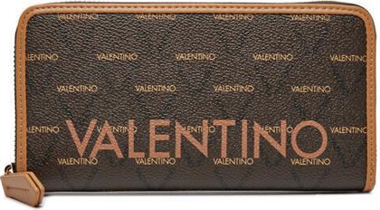 Valentino Bags Μεγάλο Γυναικείο Πορτοφόλι Καφέ