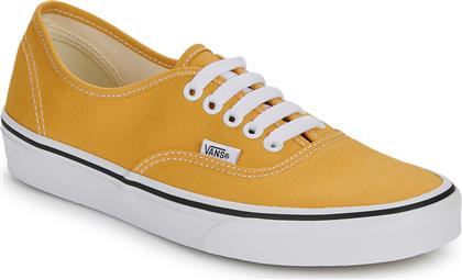 Vans Authentic Γυναικεία Sneakers Κίτρινα