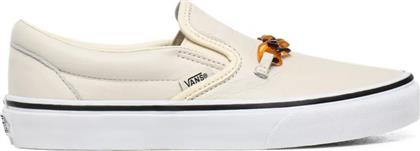 Vans Tort Classic Πάνινα Γυναικεία Slip-On σε Λευκό Χρώμα από το Koolfly