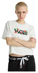 Vans Γυναικείο Crop T-shirt Floral Μπεζ