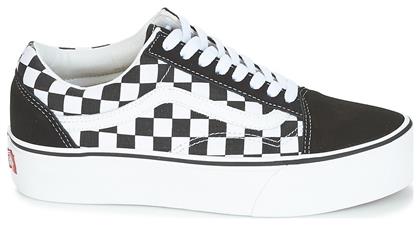 Vans Old Skool Γυναικεία Flatforms Sneakers Μαύρα