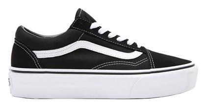 Vans Old Skool Unisex Flatforms Sneakers Black / White