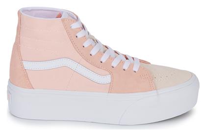 Vans Sk8-Hi Tapered Stackform Γυναικεία Flatforms Sneakers Color Block Peach από το Spartoo