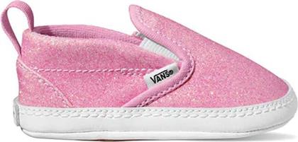 Vans Βρεφικά Παπούτσια Αγκαλιάς Ροζ Slip-on V Crib από το Dpam