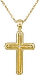 Βαπτιστικοί Σταυροί με Αλυσίδα Χειροποίητος σταυρός για κορίτσι με αλυσίδα Κ14 036638C 036638C Γυναικείο Χρυσός 14 Καράτια από το Kosmima24