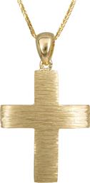 Βαπτιστικοί Σταυροί με Αλυσίδα Σταυρός βάπτισης για αγόρι Κ14 C023486 023486C Ανδρικό Χρυσός 14 Καράτια