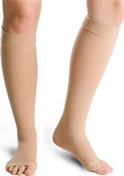 Varisan Top Normal Κάλτσες Κάτω Γόνατος Διαβαθμισμένης Συμπίεσης με Ανοικτά Δάκτυλα 18-21 mmHg Μπεζ από το Pharm24